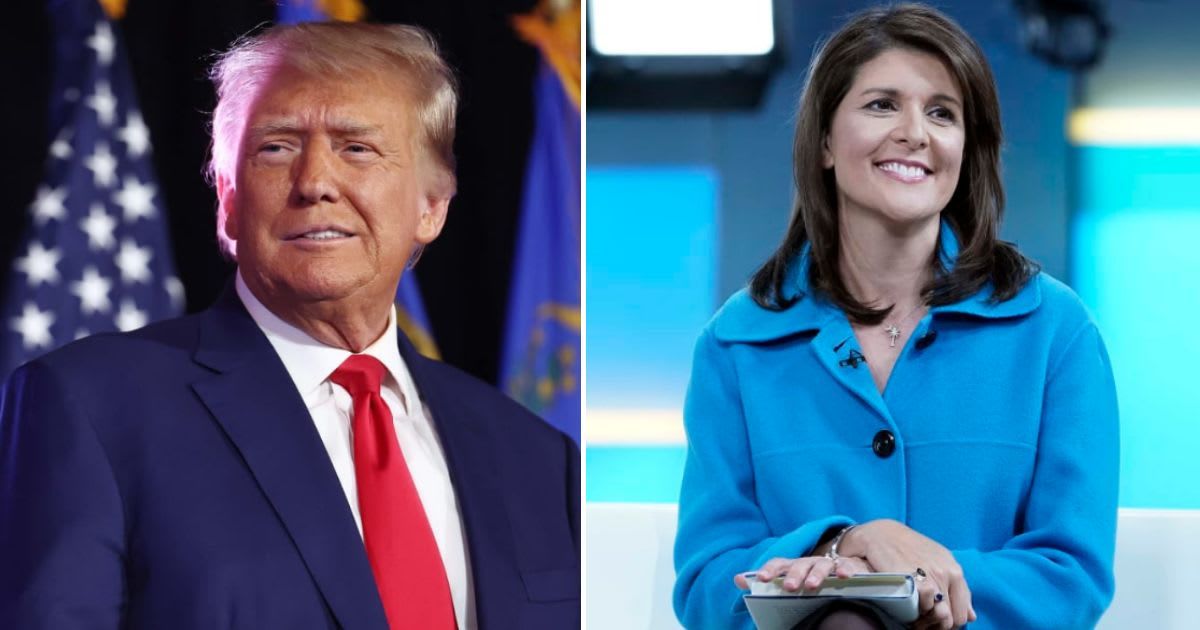 Donald Trump accused Nikki Haley of stabbing the Republican party in the back (Getty Images)
