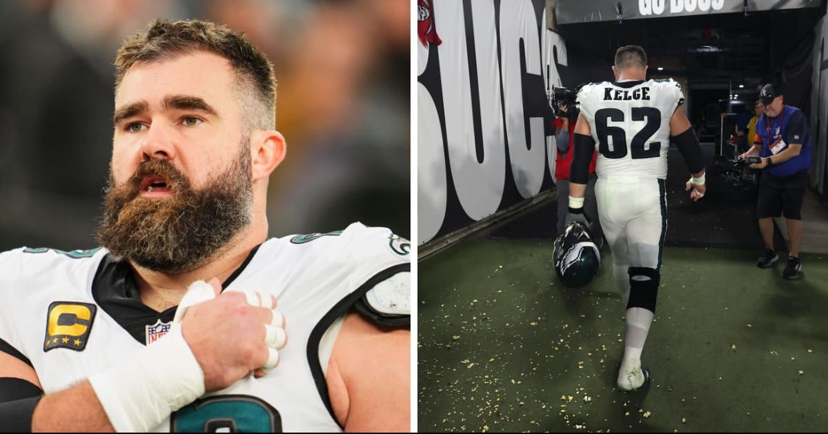 Jason Kelce may soon retire from football (Cooper Neill/Getty Images, @philadelphiaeagles/Instagram, and Perry Knotts/Getty Images)