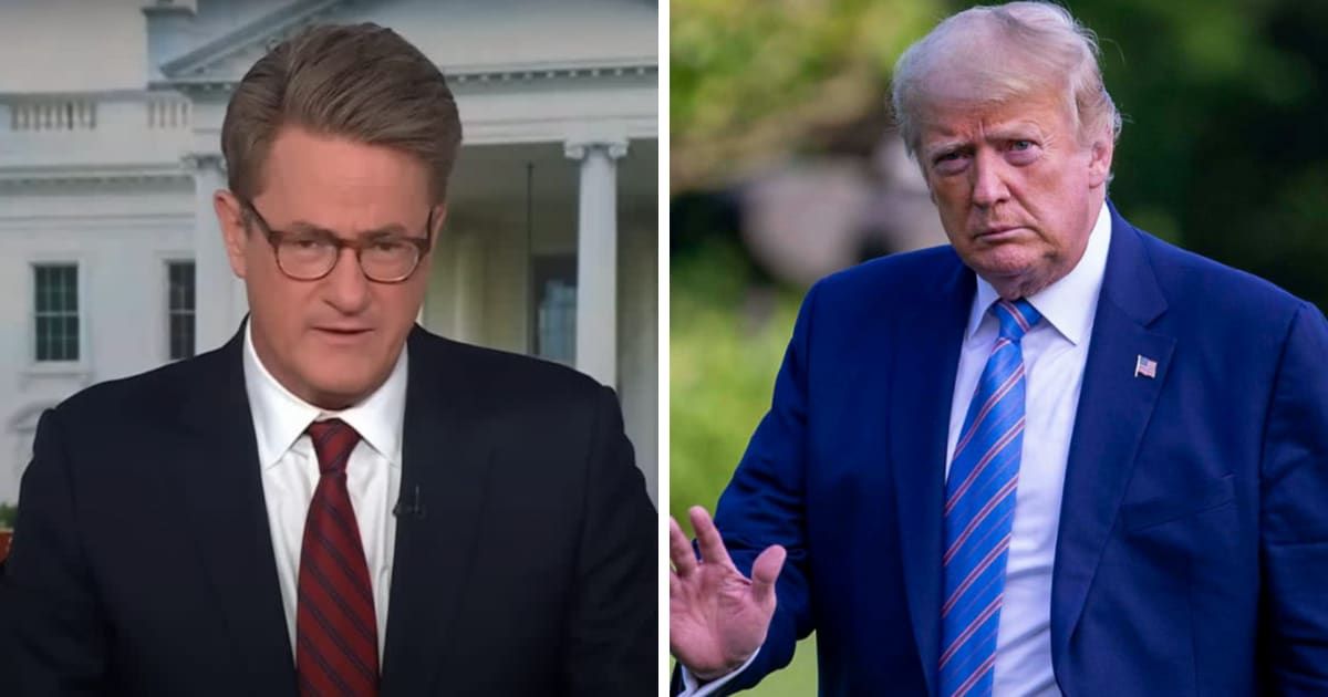 Joe Scarborough criticized Donald Trump for not being able to win support of a decisive majority of Iowa Republican voters (MSNBC/YouTube, Getty Images)