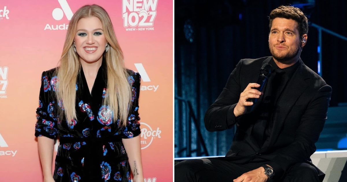 Kelly Clarkson's 'rapport' with Michael Buble has earned praise from fans (Kelly Clarkson, Michael Buble/Facebook)