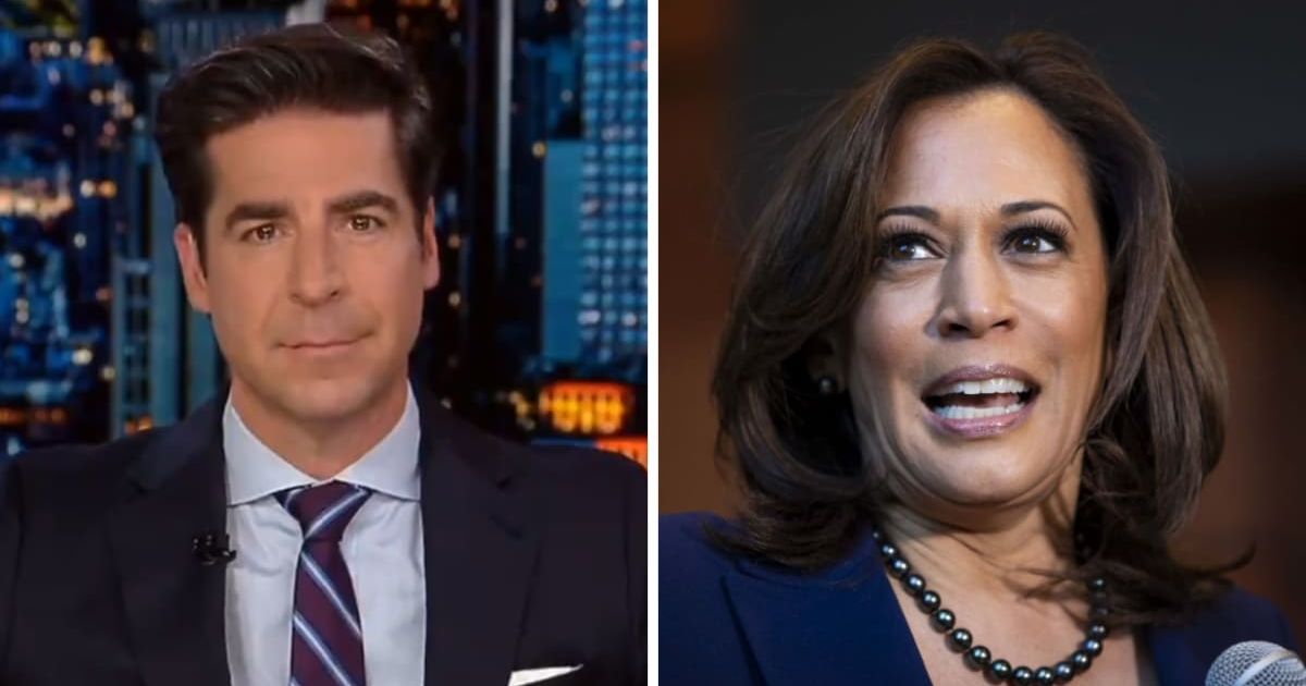 Jesse Watters rips into Kamala Harris (@foxnews/YouTube, Getty)