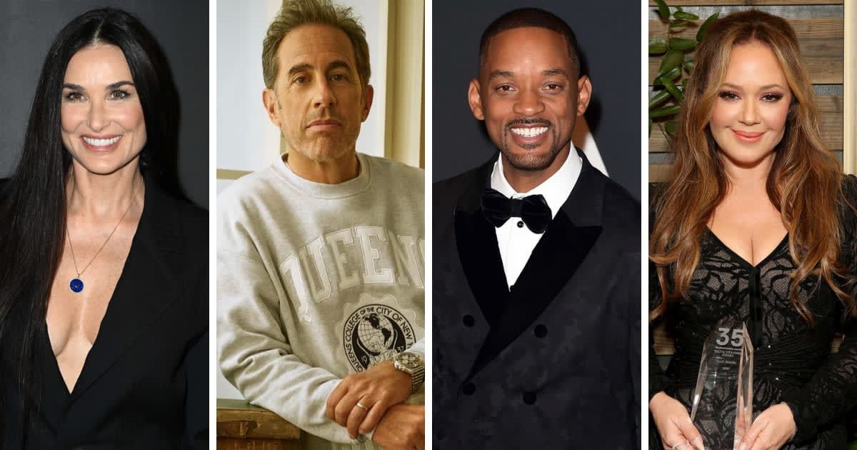 Demi Moore, Jerry Seinfeld, Will Smith, and Leah Remini have all been linked to Scientology at various points in time (Getty Images)
