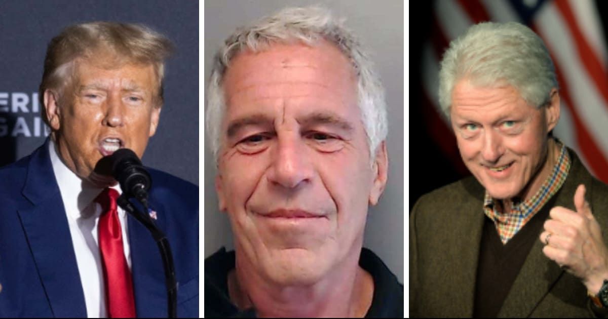 Trump and Bill Clinton featured on Epstein's list (Getty Images)