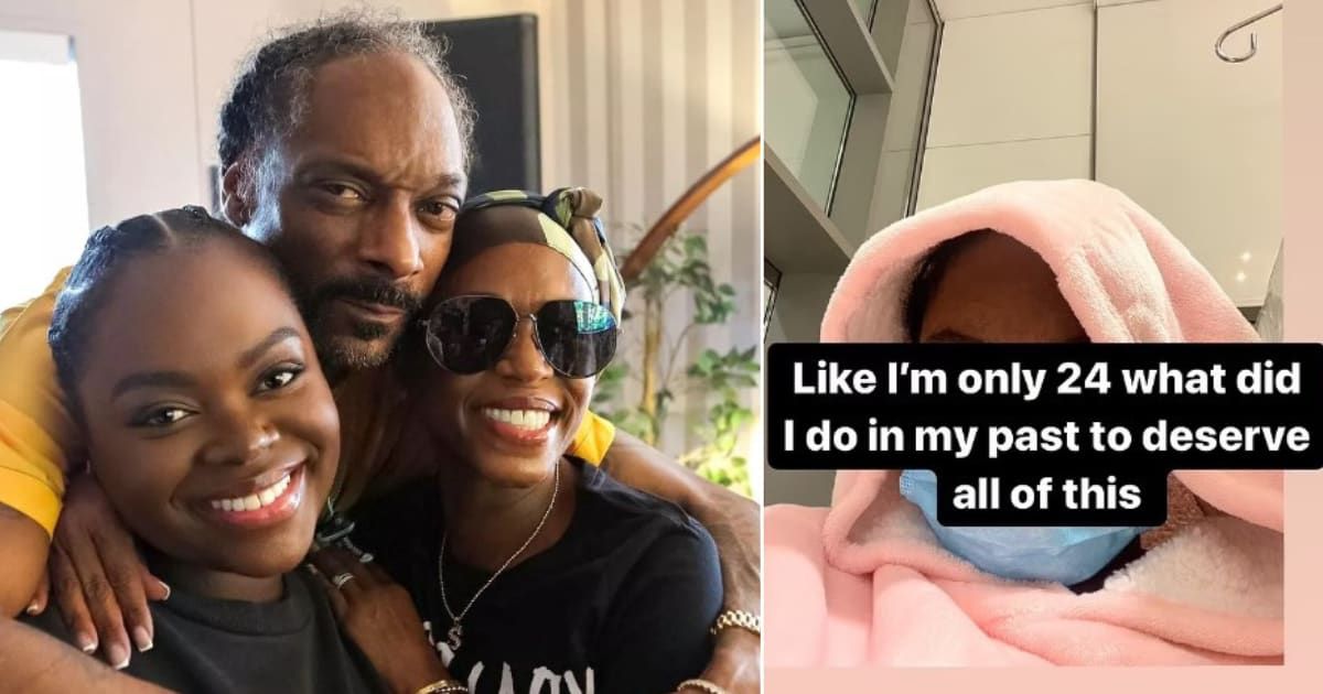 Cori Broadus, the daughter of rapper Snoop Dogg and his wife Shante, shared that she had a ‘severe stroke’ on Thursday (Instagram)