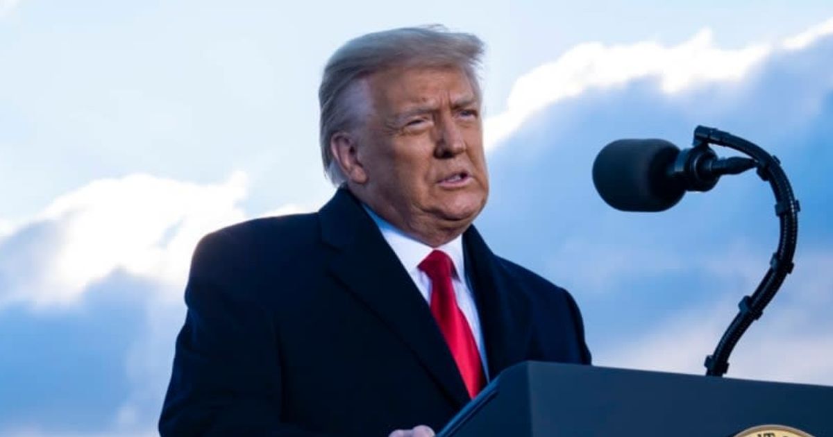 Donald Trump appeared concerned about his looming Supreme Court hearing in the January 6 case as he demanded 'total and complete immunity' for the actions he took (Getty Images)