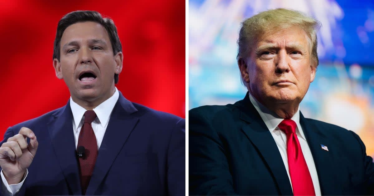 Ron DeSantis' early missteps in attacking Donald Trump hampered his 2024 presidential bid (Getty Images)