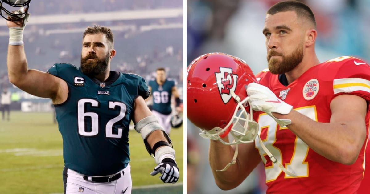 Jason Kelce joined Travis Kelce's 'New Heights' podcast to reveal his plans for the upcoming Kansas Chiefs and Buffalo Bills game (Getty Images)