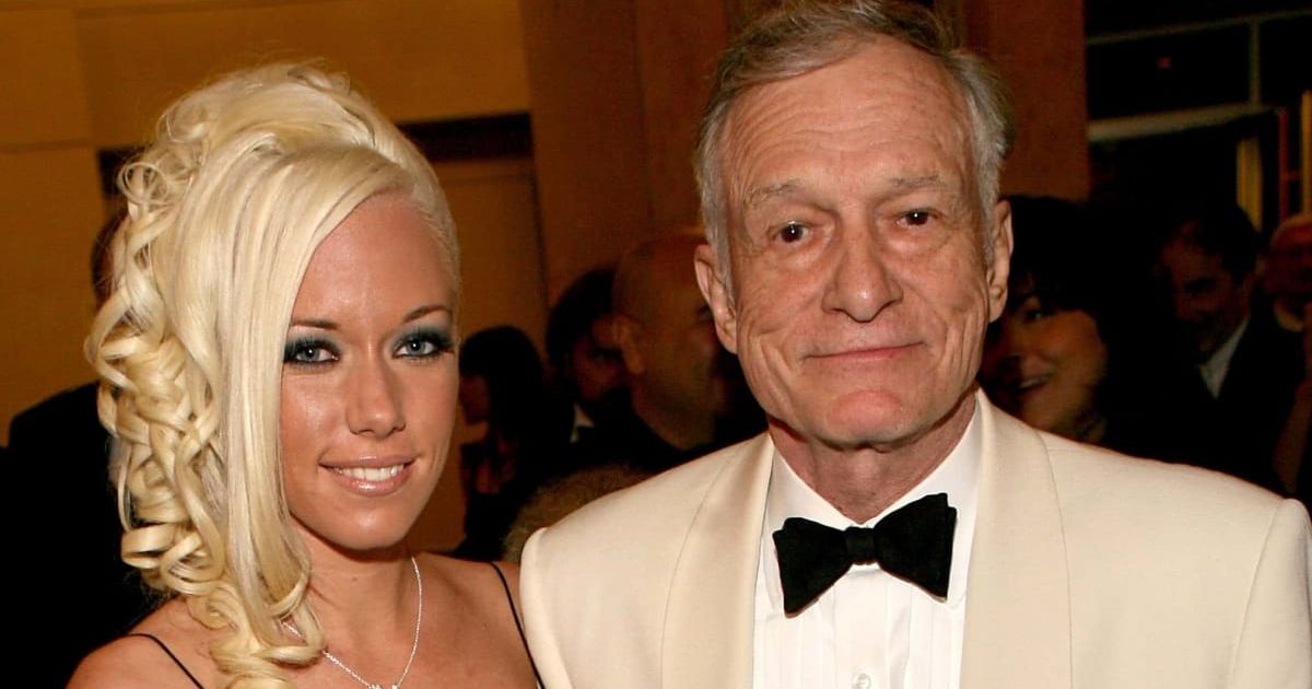 Kendra Wilkinson revealed she was not sitting at home mourning when Playboy founder Hugh Hefner died in September 2017 (Getty Images)