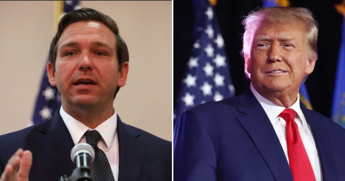 Florida Governor Ron DeSantis revealed that he’d back Donald Trump if it looked like the former President was going to clinch the Republican presidential nomination (Getty Images)
