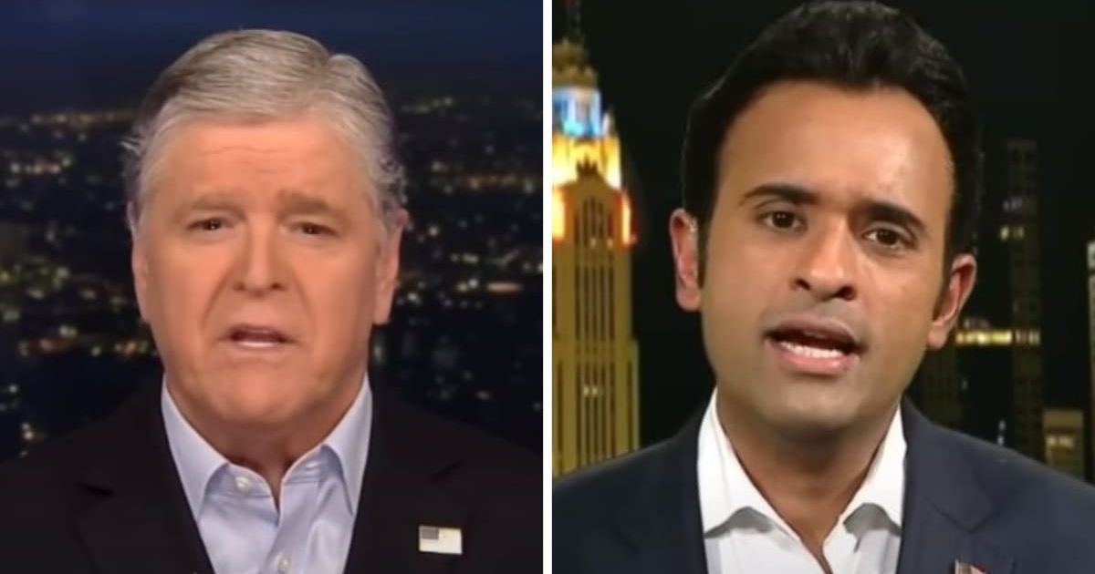 Vivek Ramaswamy was asked on 'Hannity' what job he would want in a Trump administration (@foxnews/YouTube)