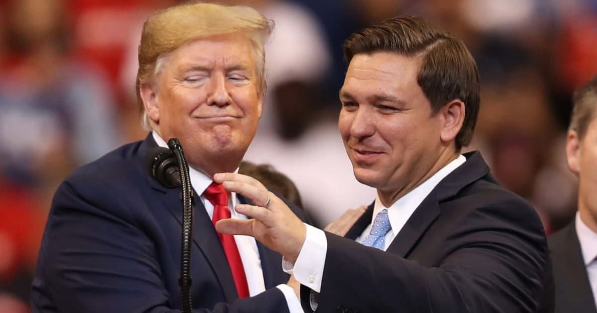Florida Gov Ron DeSantis dropped out of the 2024 presidential race and endorsed former President Donald Trump (Getty Images)
