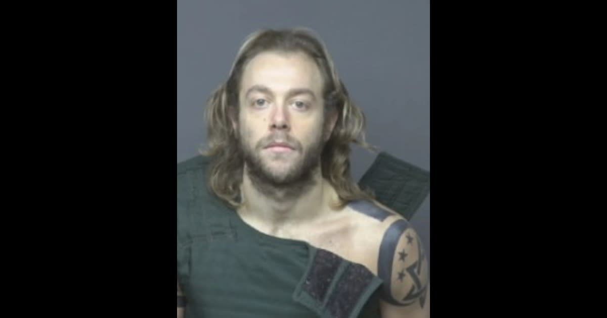 Tyler Dazey exhibited unusual behavior by laughing during his court appearance (Dubuque County Sheriff’s Office)