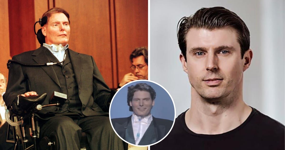 Christopher Reeve's son Matthew Reeve (R) recalls father's 1996 'incredible' Oscar appearance after paralysis (Getty Images, Mobility Foundation, Oscars/ Youtube)