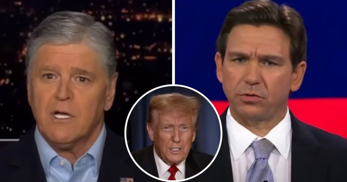 Sean Hannity questions whether Ron DeSantis will have a place in Donald Trump' administration after Florida governor drops out of 2024 race (@foxnews/YouTube, NBC News)