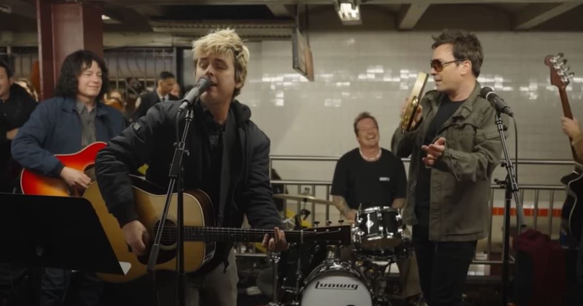Late-night host Jimmy Fallon and punk legends Green Day surprised NYC subway commuters with a spontaneous, electrifying rendition of "American Idiot"  (The Tonight Show Starring Jimmy Fallon)