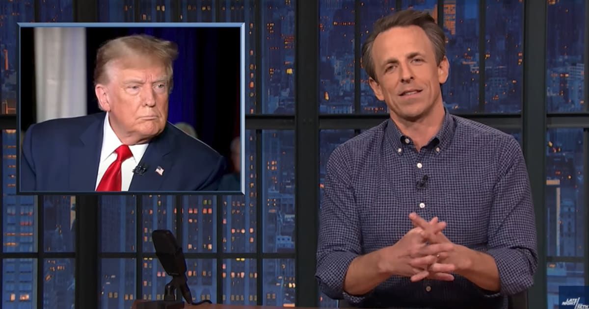 Seth Meyers delivered a humorous critique of former President Donald Trump's recent mix-up involving Nikki Haley and Nancy Pelosi (Late Night with Seth Meyers)