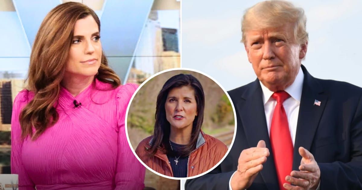 Pictured (L-R) Nancy Mace, Nikki Haley (inset), Donald Trump (Getty Images, YouTube/The View)