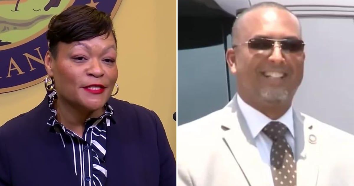 New Orleans Mayor LaToya Cantrell is accused of having an affair with NOPD officer Jeffrey Vappie (Fox 8/YouTube)