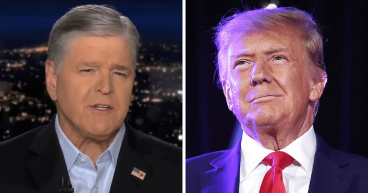 Sean Hannity shared Donald Trump's New Hampshire video where he promised people that he'll build an iron dome to protect US (Twitter/@seanhannity, Getty Images)