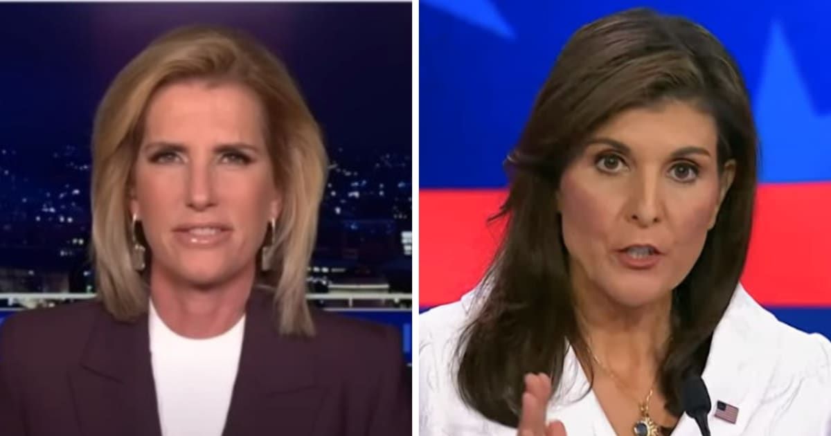 Laura Ingraham takes a brutal jab at Nikki Haley (@foxnews/YouTube, NBC News)
