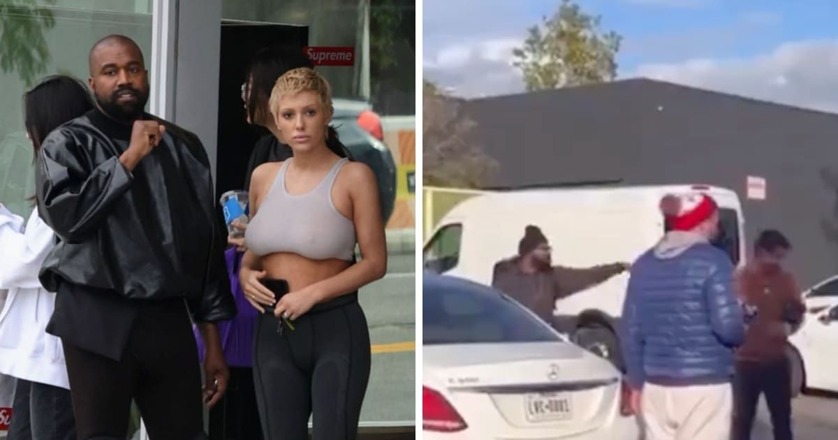 Internet left amused as homeless man spits on Kanye West's car after going on expletive-ridden rant