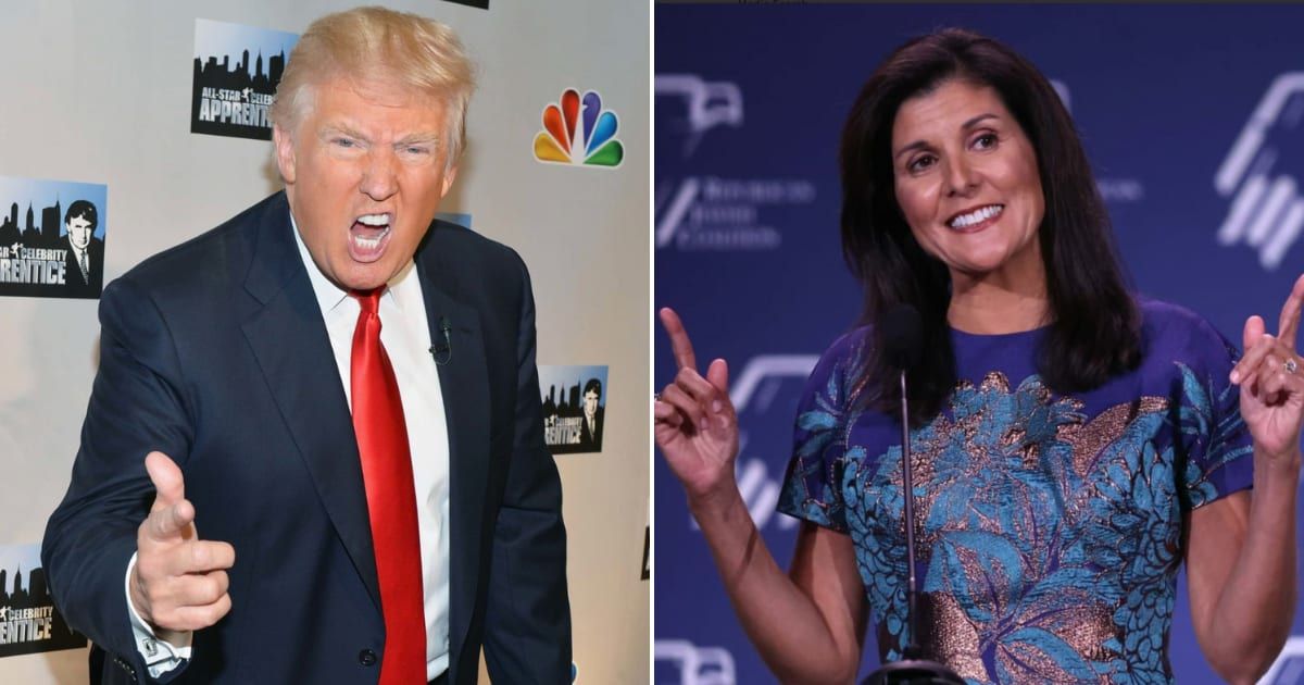 Former President Donald Trump tears into Nikki Haley with a series of social media posts (Getty Images)