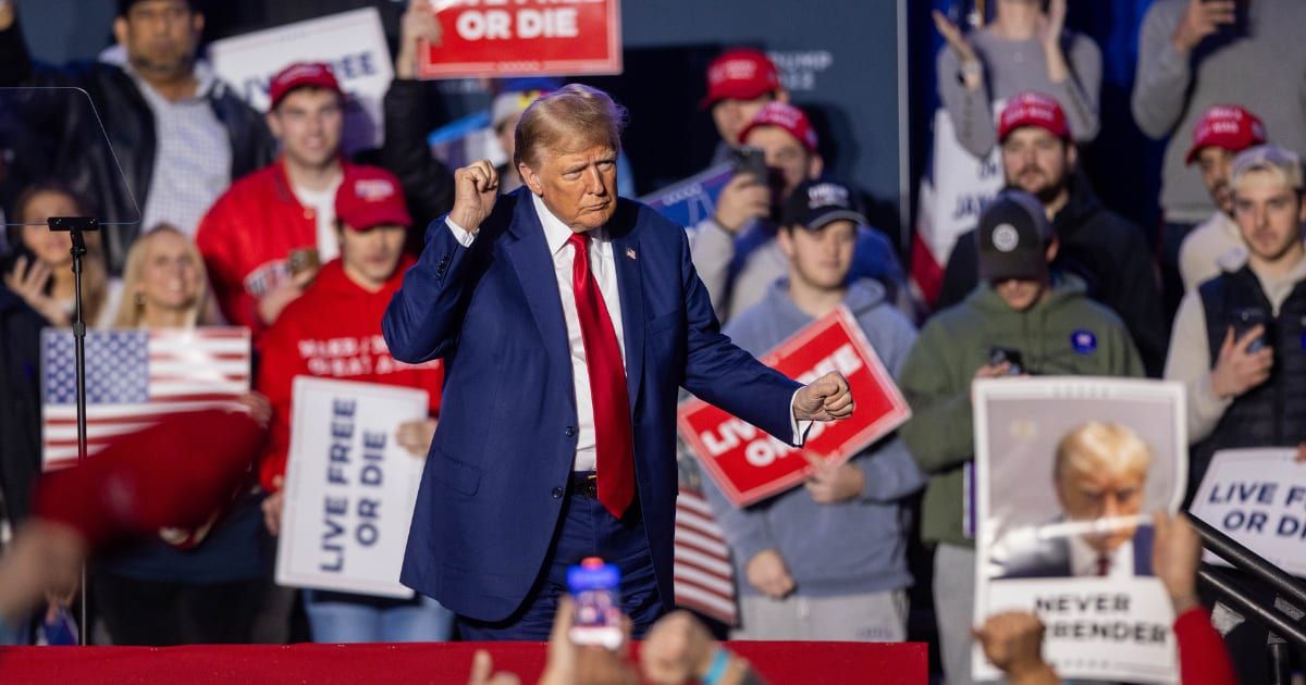Donald Trump during a campaign event at the Whittemore Center Arena on December 16, 2023 in Durham, New Hampshire (Scott Eisen/Getty Images)