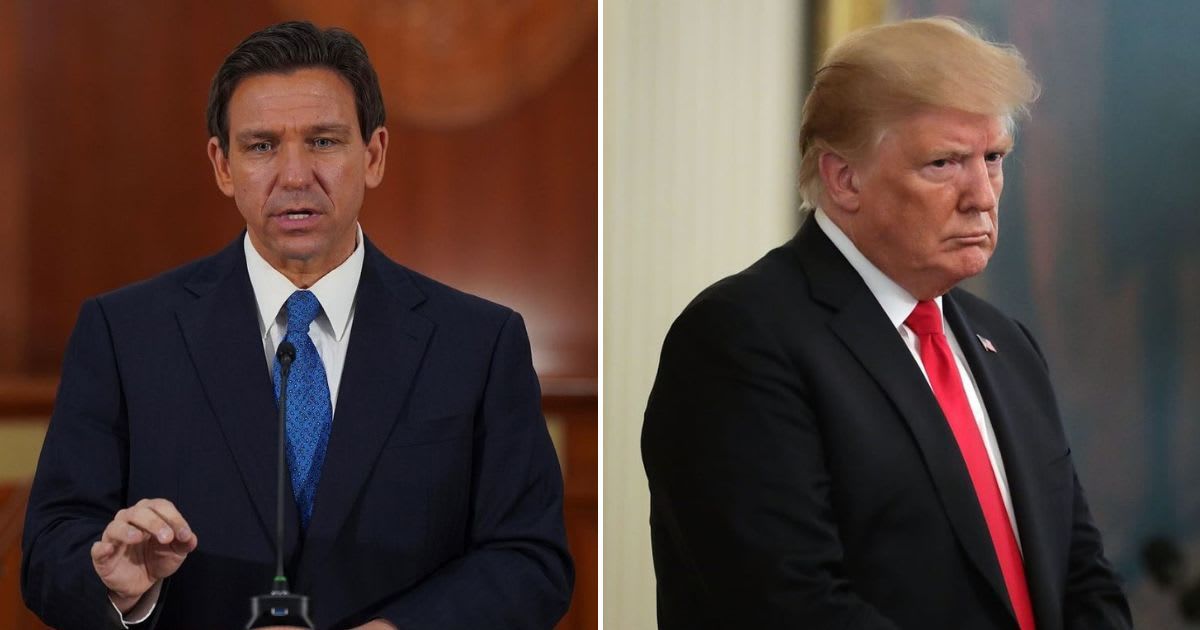 Ron DeSantis went to war with MAGA crowd after he tweeted on that he'll veto the bill to pay for Trump's legal fees  (@flgovrondesantis/Instagram, Getty Images)