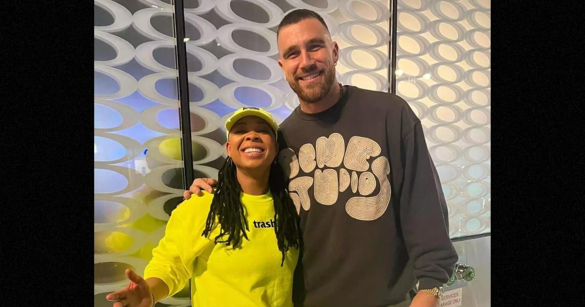 Punkie Johnson and Travis Kelce started an unlikely friendship over SNL (@killatrav/Instagram)