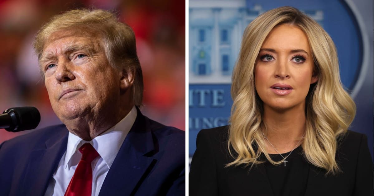 Donald Trump lashed out at his ex-aide Kayleigh McEnany after she asked him adopt a 'general election tone' (Getty Images)
