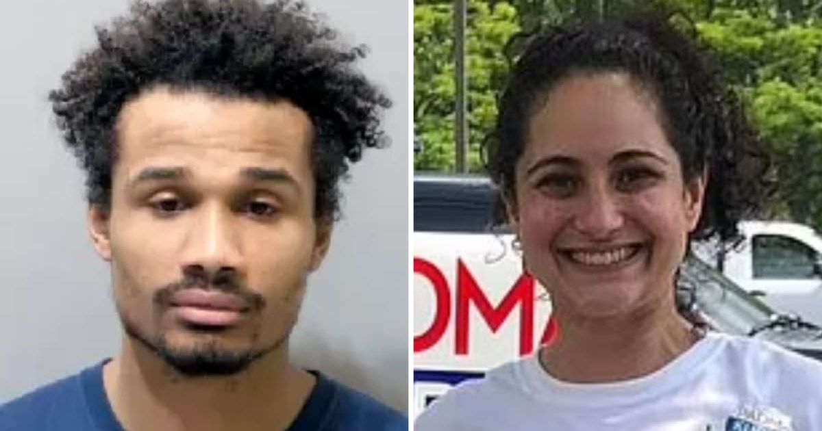 Michael Jackson-Bolanos, 28, is accused of stabbing Samantha Woll, 40, 8 times at her house (Detroit PD/FB)