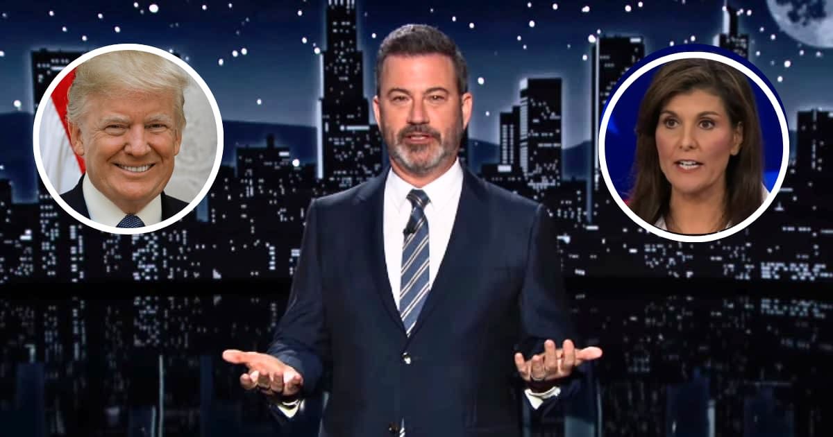 Jimmy Kimmel urged Nikki Haley to take up Donald Trump's request for cognitive test (Getty Images)