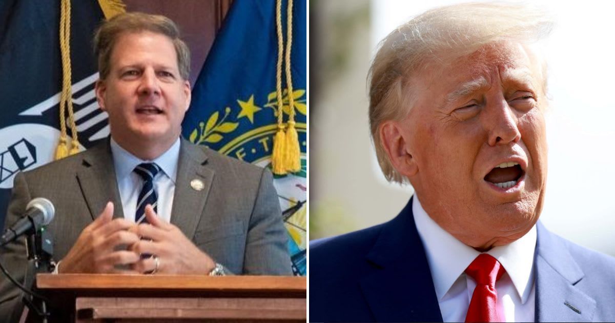 New Hampshire Governor Chris Sununu blasted former President Donald Trump in a CNN interview (@chrissununu/Instagram, Getty Images)