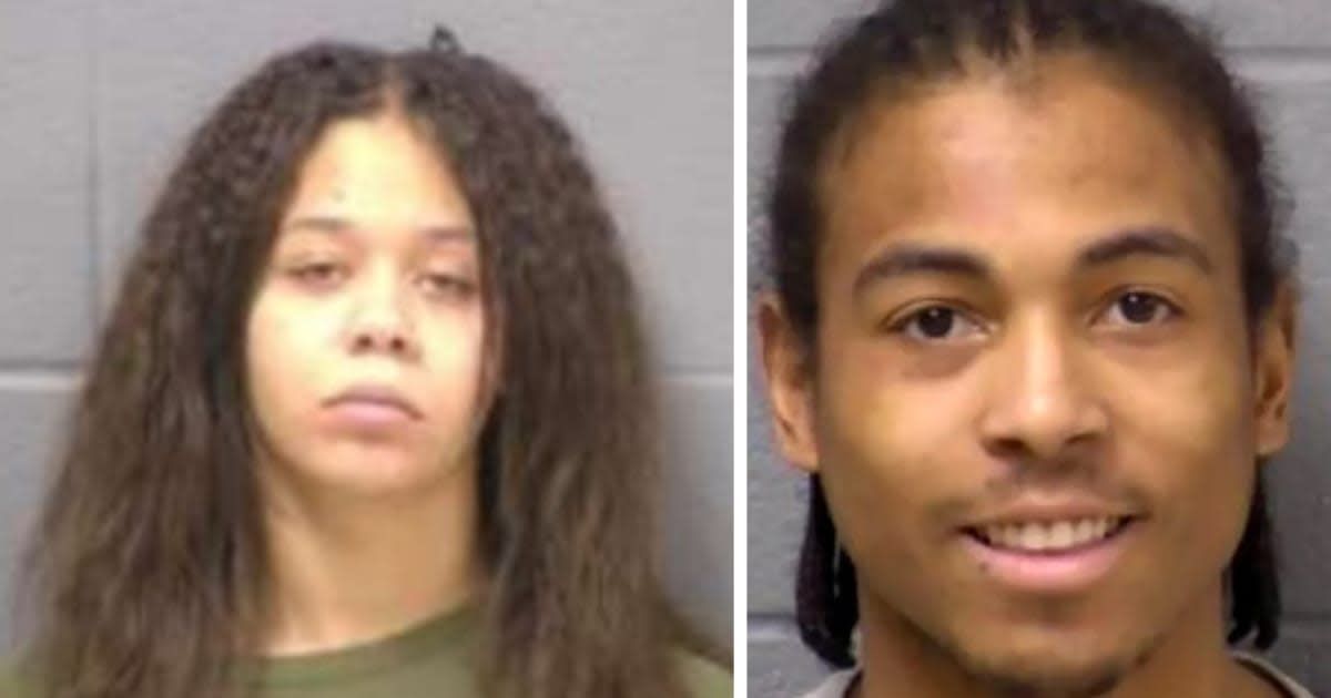Kyleigh Cleveland-Singleton, 21, allegedly lied to the police to protect her boyfriend Romeo Nance who killed eight of his family members (Will County Jail, Joliet Police Department)