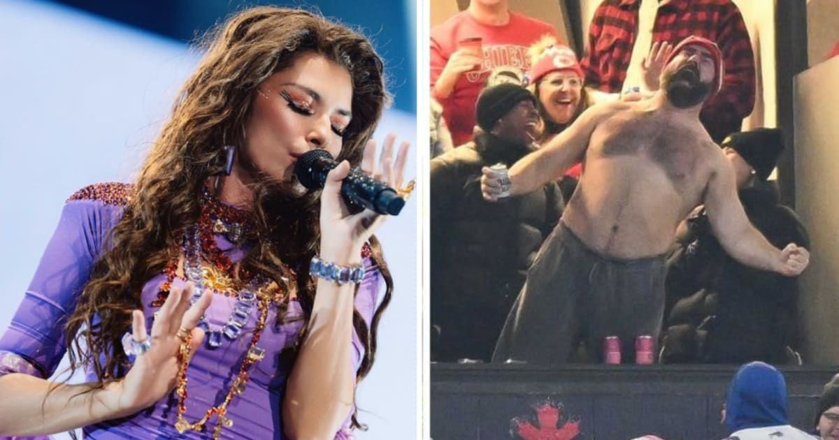 Shania Twain is a close follower of the NFL sport (@shaniatwain/Instagram, Getty Images)