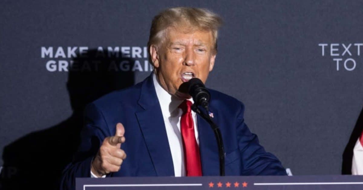 GOP frontrunner Donald Trump pushed back on RNC's decision to make him presumptive nominee (Scott Eisen/Getty Images)
