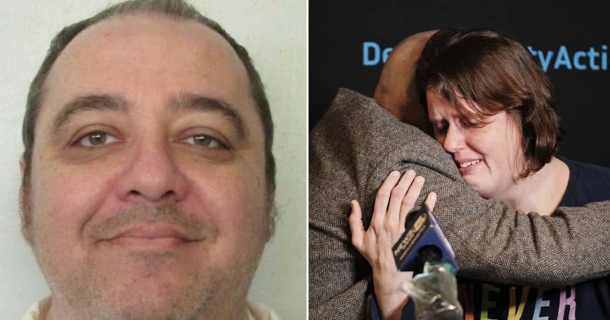Kenneth Eugene Smith's wife cried out during her husband's execution (Alabama Department of Corrections, NYP/ YouTube)