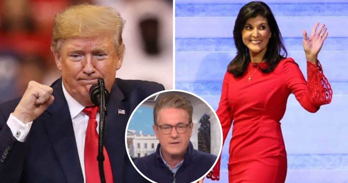 Joe Scarborough claims Donald Trump is scared of Nikki Haley (Screengrab/MSNBC, Getty Images)