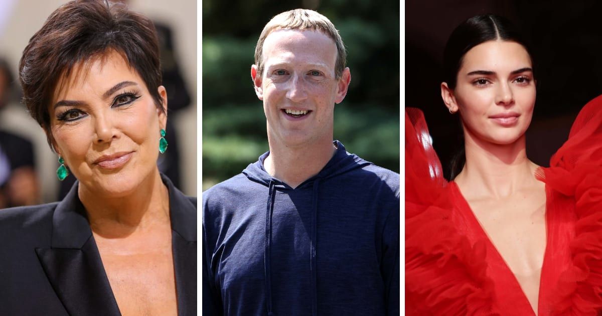 Kris Jenner gives thumbs up as Mark Zuckerberg cuts a cucumber 'exactly the way Kendall would do it!'