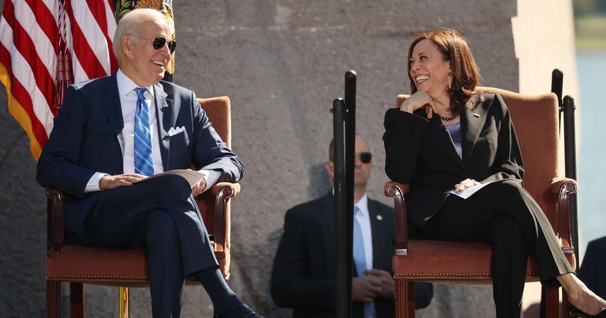 Joe Biden and Kamala Harris received death threats online (Getty Images)