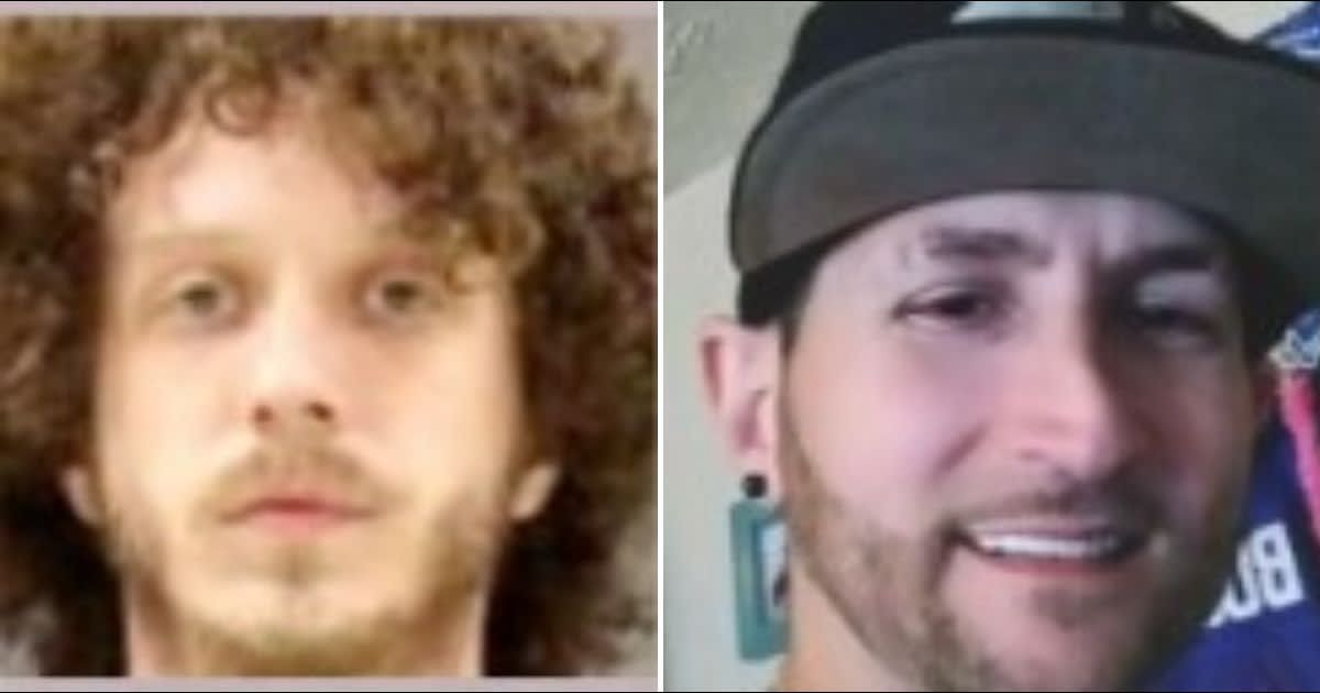 (L) Trevor Taylor has been convicted for the May 2023 killing of (R) Christopher Wright (Anne Arundel County Police Department, GoFundMe)