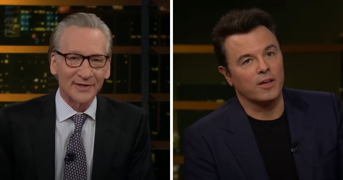 Bill Maher and Seth MacFarlane recently clashed over their trust in media and journalists (Real Time with Bill Maher/YouTube)