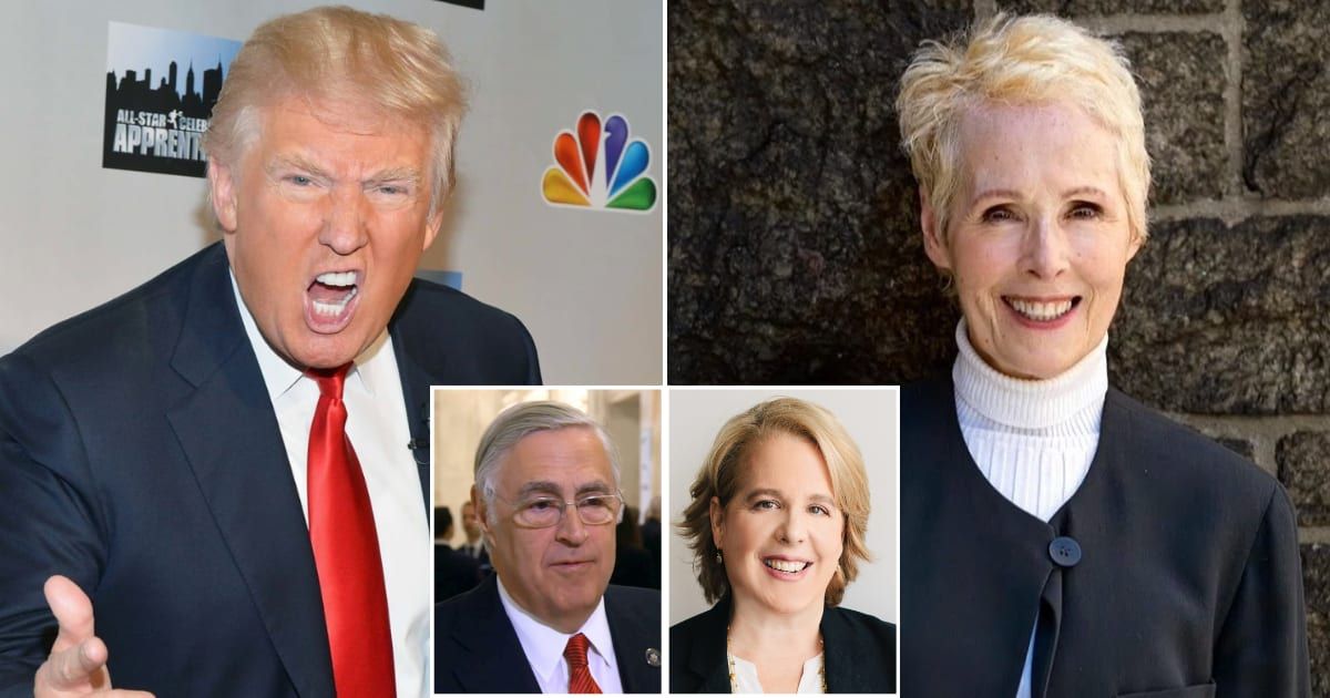 Manhattan federal Judge Lewis Kaplan and E Jean Carroll's lawyer, Roberta Kaplan, shared a professional history (Getty Images, YouTube/CBS News)