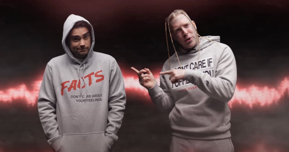 (L-R) Ben Shapiro collaborated with Tom MacDonald in 'Facts' (Tom MacDonald/YouTube)