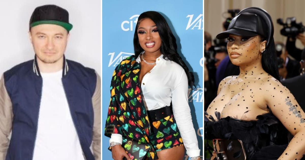 Vogue director Sergio Kletnoy gets called out for comments he made about Megan Thee Stallion on Nicki Minaj's Instagram Live (LinkedIn, GettyImages)