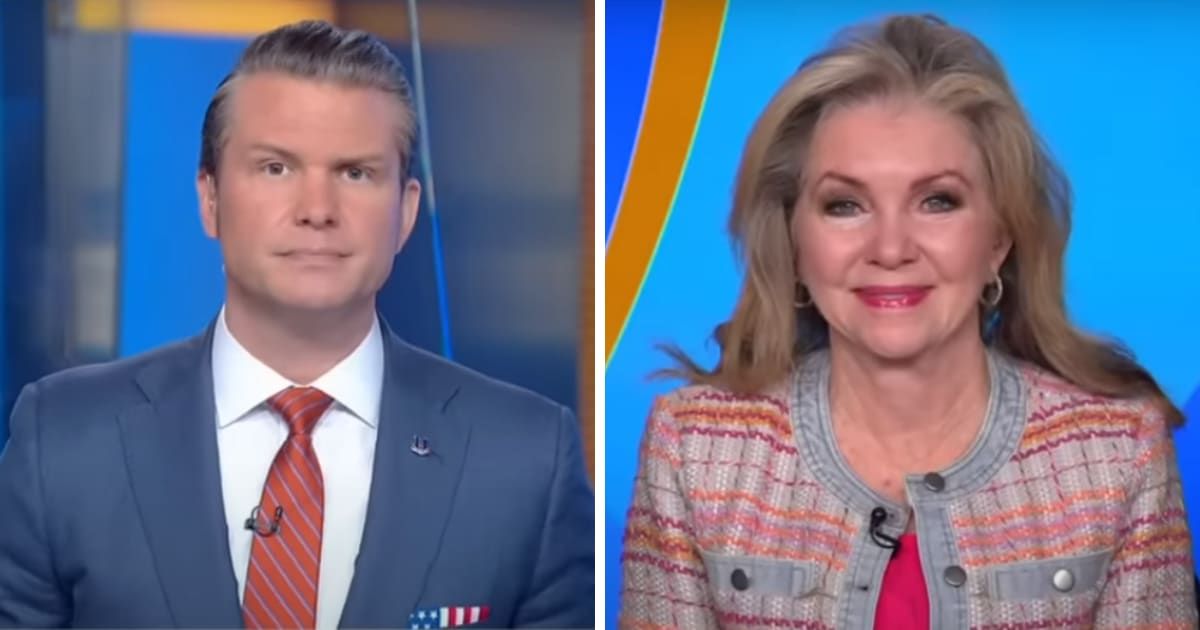 Pete Hegseth with Sen Marsha Blackburn on the January 27, 2024 episode of 'Fox & Friends' (Screengrab/Fox News)