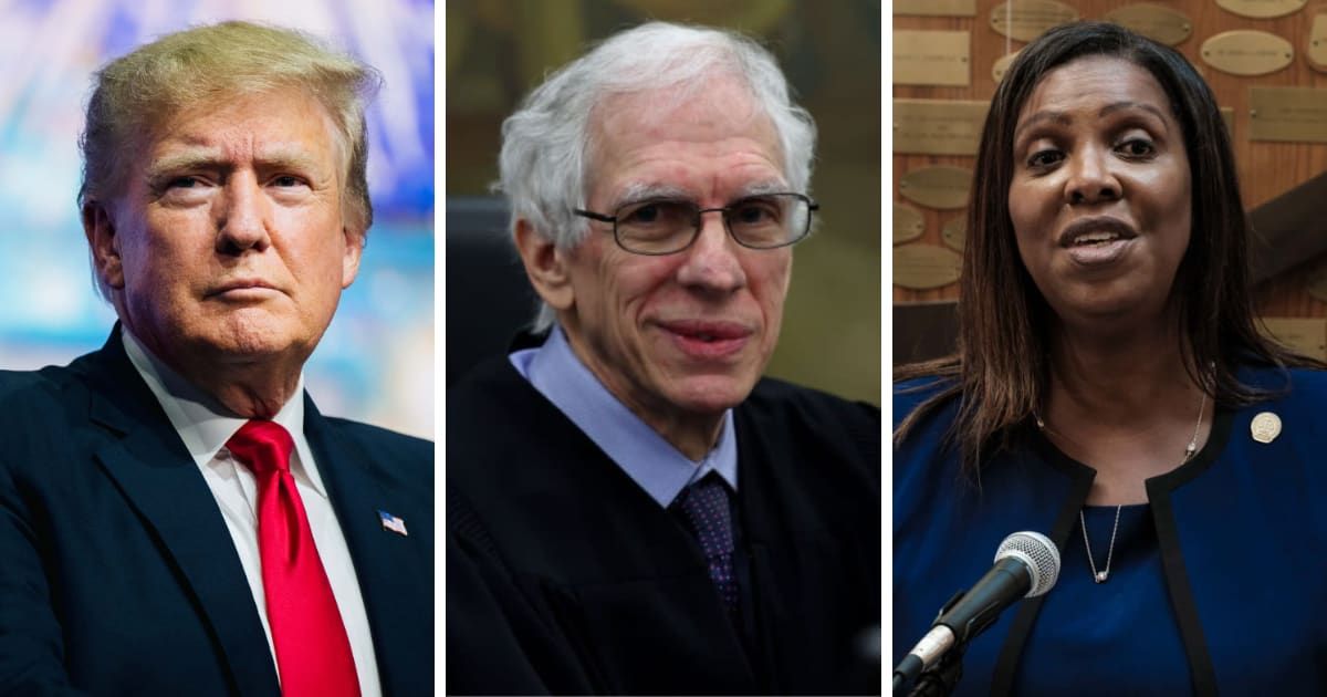 Donald Trump targeted Judge Arthur Engoron and NYAG Letitia James ahead of civil fraud trial verdict (Getty Images, Mike Segar-Pool/Getty Images)