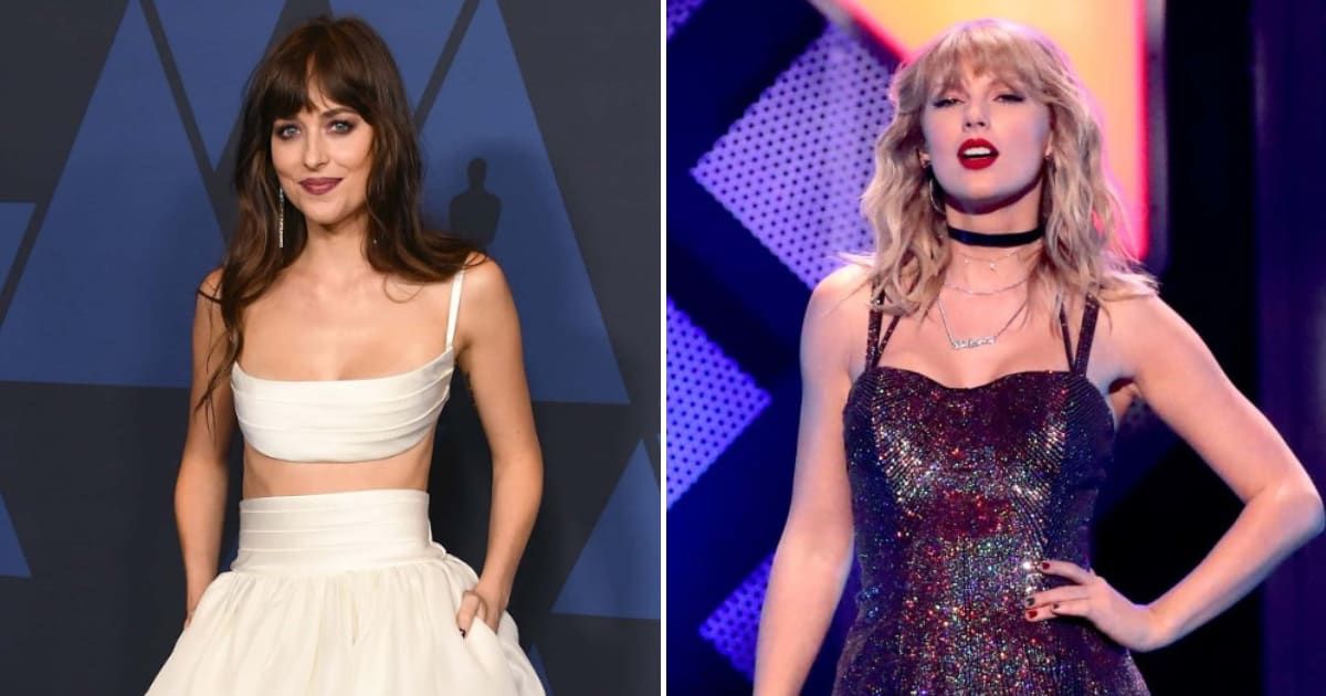 Dakota Johnson hailed Taylor Swift during her 'SNL' monologue (Getty Images)