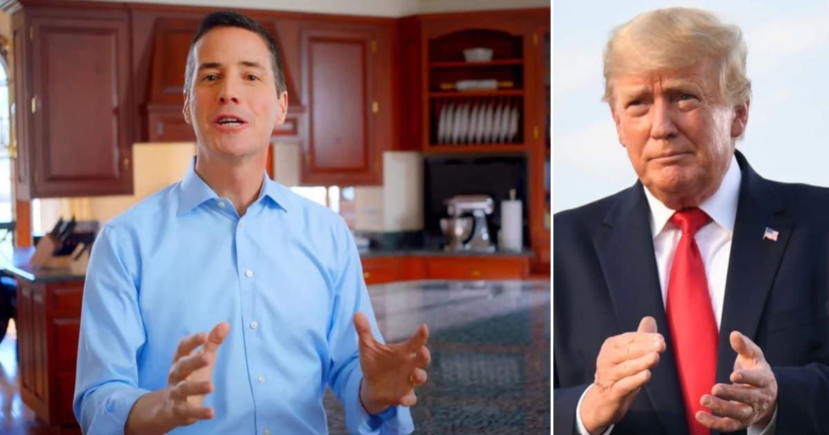 Bernie Moreno, a fervent ally of former President Donald Trump, is emerging as the frontrunner for the GOP nomination in the Ohio Senate race (YouTube/Bernie Moreno, Getty Images)