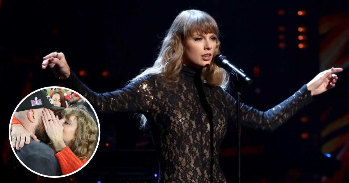 Taylor Swift shared a passionate kiss with Travis Kelce during the Chiefs vs Ravens game (Getty Images)